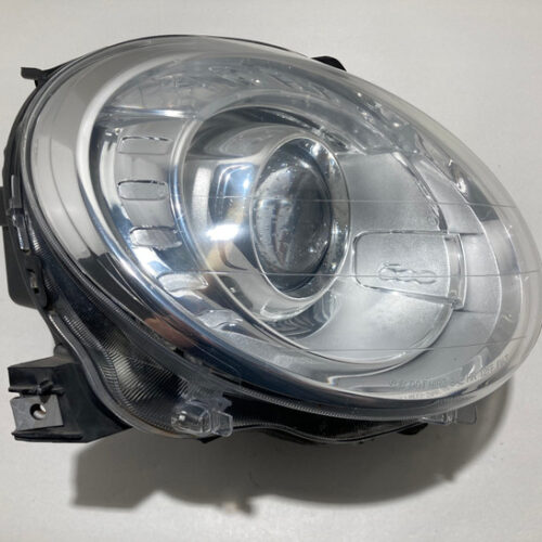 Fiat 500 Abarth Passenger Side Headlight / OEM / Chrome